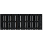 Wall Headboard Black 159.5 cm Solid Wood Pine