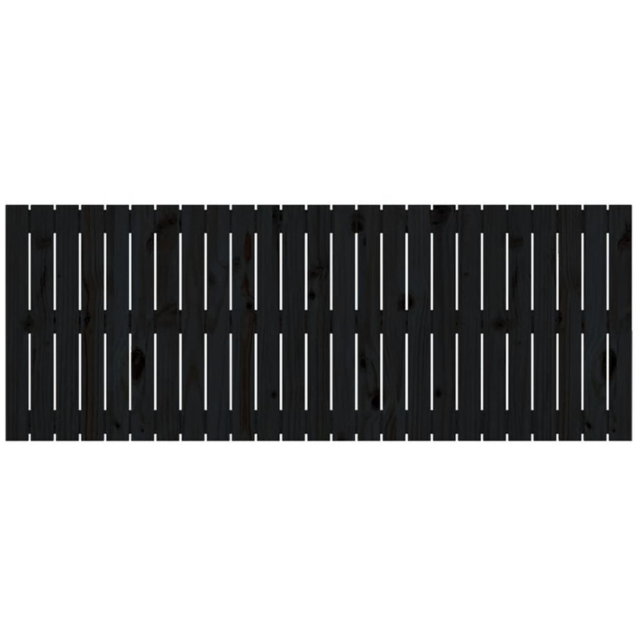 Wall Headboard Black 159.5 cm Solid Wood Pine