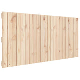 Wall Headboard 140 cm Solid Wood Pine - Front View
