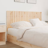 Wall Headboard 140 cm Solid Wood Pine - Side View