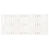Wall Headboard White 140 cm Solid Wood Pine - Top-Down View