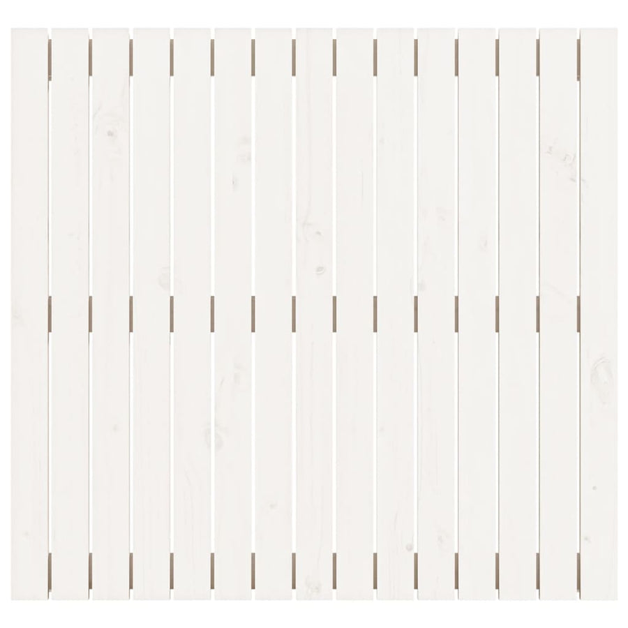 Wall Headboard White 95.5 cm Solid Wood Pine