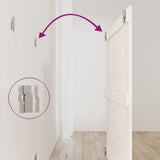 Wall Headboard White 95.5 cm Solid Wood Pine - Rear View