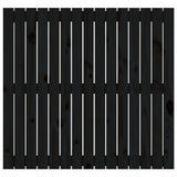Wall Headboard Black 95.5 cm Solid Wood Pine - Top-Down View