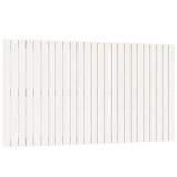 Wall Headboard White 159.5 cm Solid Wood Pine - Front View