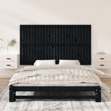 Wall Headboard Black 159.5 cm Solid Wood Pine