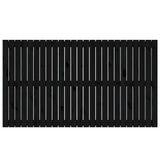 Wall Headboard Black 159.5 cm Solid Wood Pine