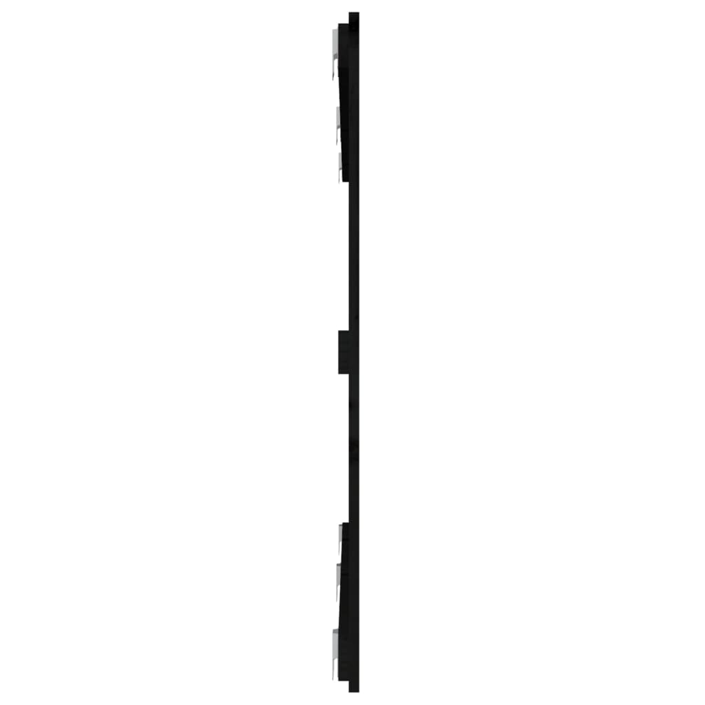 Wall Headboard Black 159.5 cm Solid Wood Pine