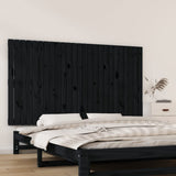 Wall Headboard Black 159.5 cm Solid Wood Pine