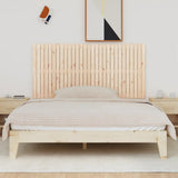 Wall Headboard 185 cm Solid Wood Pine - Side View