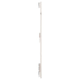 Wall Headboard White 185 cm Solid Wood Pine - 45-Degree Angle