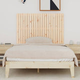 Wall Headboard 140 cm Solid Wood Pine - Side View