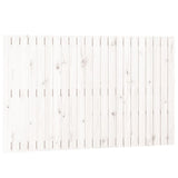Wall Headboard White 140 cm Solid Wood Pine - Front View