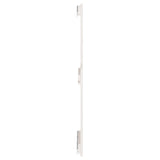 Wall Headboard White 140 cm Solid Wood Pine - 45-Degree Angle