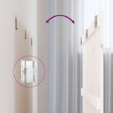 Wall Headboard White 140 cm Solid Wood Pine - Rear View