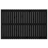 Wall Headboard Black 140 cm Solid Wood Pine