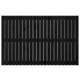 Wall Headboard Black 140 cm Solid Wood Pine - Top-Down View