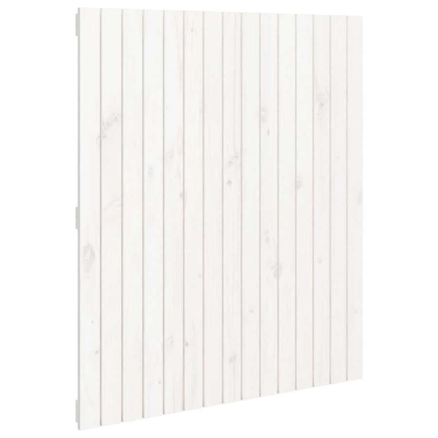Wall Headboard White 95.5 cm Solid Wood Pine