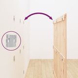 Wall Headboard 159.5 cm Solid Wood Pine - Rear View