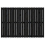 Wall Headboard Black 159.5 cm Solid Wood Pine