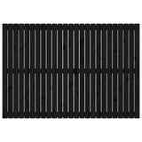Wall Headboard Black 159.5 cm Solid Wood Pine - Top-Down View