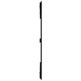 Wall Headboard Black 159.5 cm Solid Wood Pine