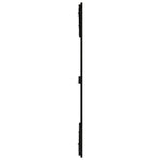 Wall Headboard Black 159.5 cm Solid Wood Pine