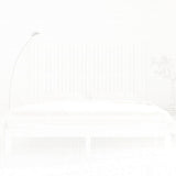 Wall Headboard White 185 cm Solid Wood Pine