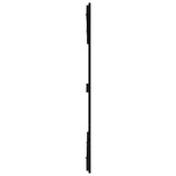 Wall Headboard Black 185 cm Solid Wood Pine