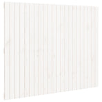 Wall Headboard White 140 cm Solid Wood Pine