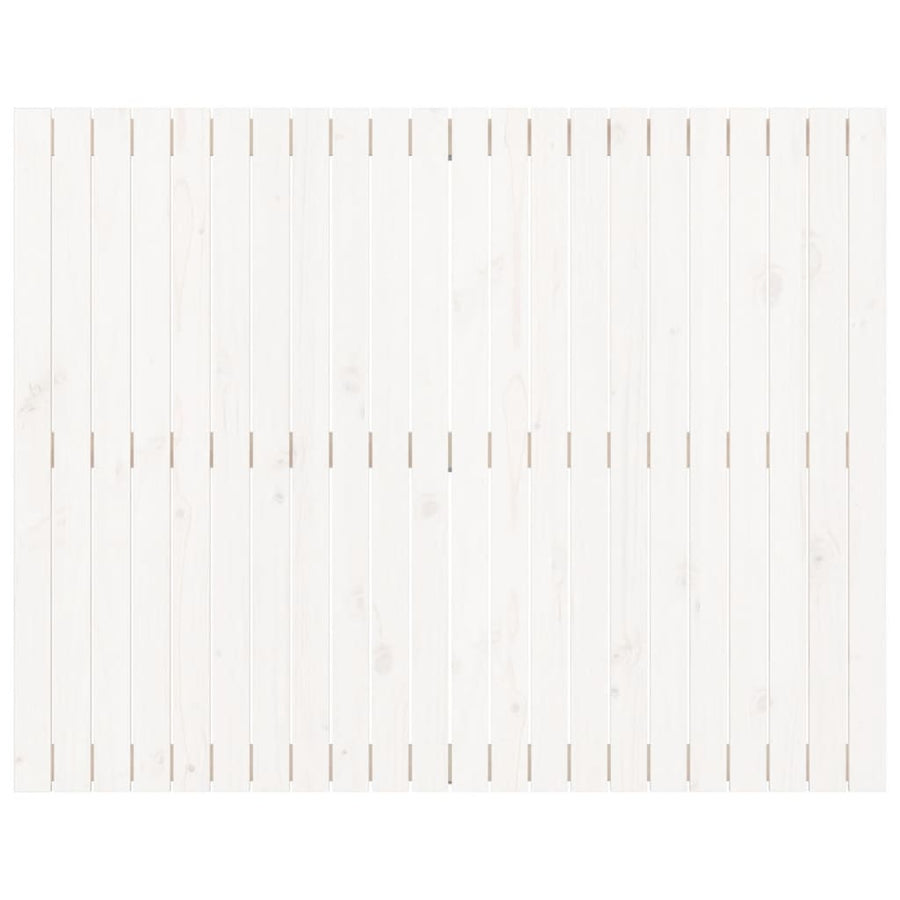 Wall Headboard White 140 cm Solid Wood Pine