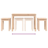 Nesting Tables 3 pcs Solid Wood Pine