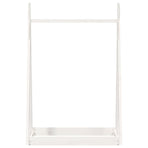 Clothes Rack White 100x45x150 cm Solid Wood Pine