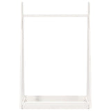 Clothes Rack White 100x45x150 cm Solid Wood Pine - Top-Down View