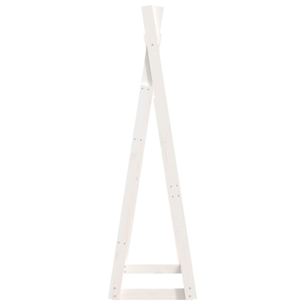 Clothes Rack White 100x45x150 cm Solid Wood Pine