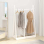 Clothes Rack White 100x45x150 cm Solid Wood Pine