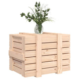Storage Box 58x40.5x42 cm Solid Wood Pine - Top-Down View