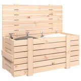 Storage Box 91x40.5x42 cm Solid Wood Pine - Top-Down View
