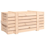 Storage Box 91x40.5x42 cm Solid Wood Pine - Rear View