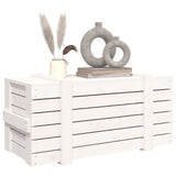 Storage Box White 91x40.5x42 cm Solid Wood Pine - 45-Degree Angle