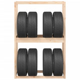 Tire Rack 120x40x180 cm Solid Wood Pine - 45-Degree Angle
