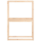 Tire Rack 120x40x180 cm Solid Wood Pine - Rear View