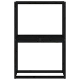 Tire Rack Black 120x40x180 cm Solid Wood Pine