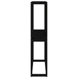 Tire Rack Black 120x40x180 cm Solid Wood Pine