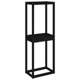 Tire Rack Black 63x40x180 cm Solid Wood Pine - Front View
