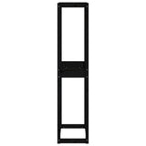 Tire Rack Black 63x40x180 cm Solid Wood Pine