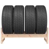 Tire Rack 120x40x40 cm Solid Wood Pine - 45-Degree Angle