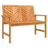 Garden Dining Set 6 pcs Brown 150 x 90 x 74 cm - Rear View