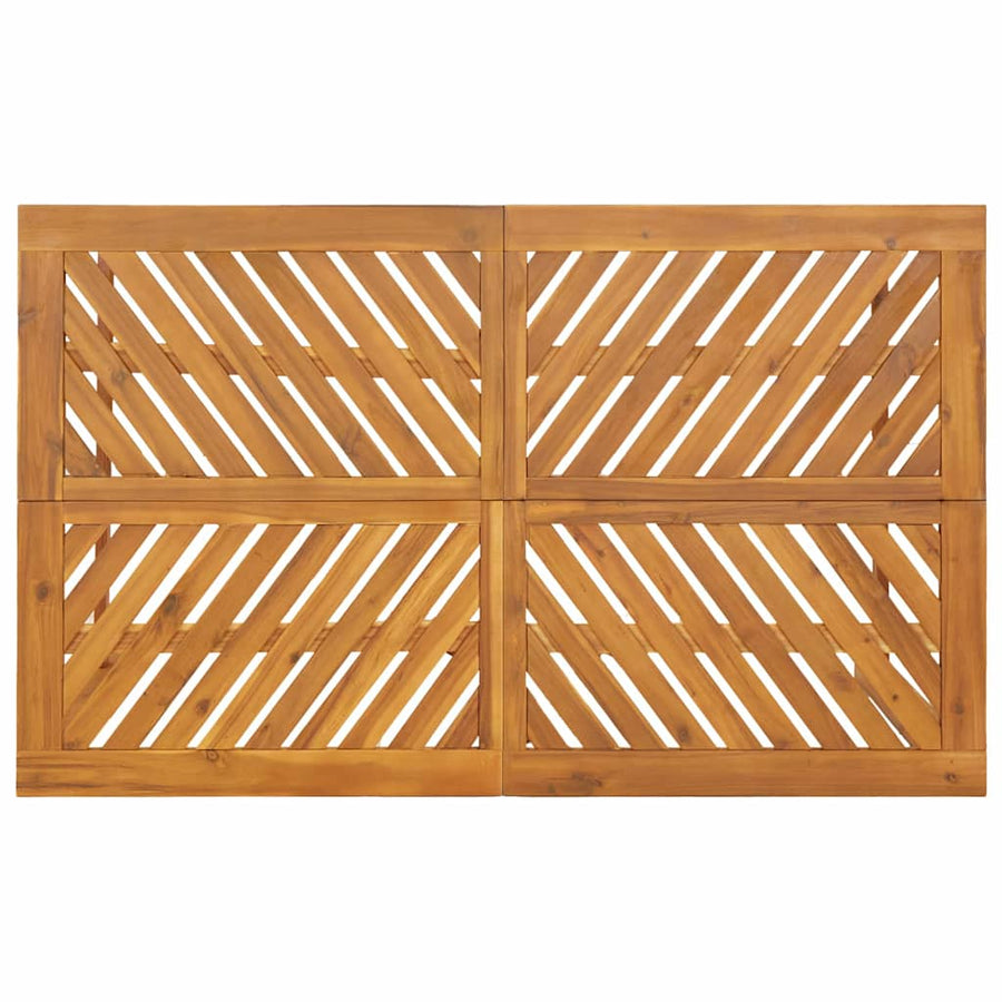 Garden Dining Set 6 pcs Brown Solid acacia wood