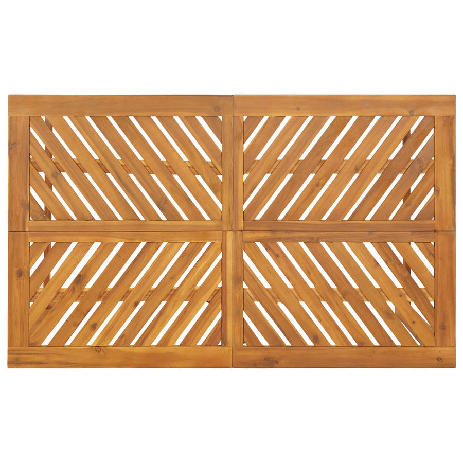 Garden Dining Set 4 pcs Brown Solid acacia wood